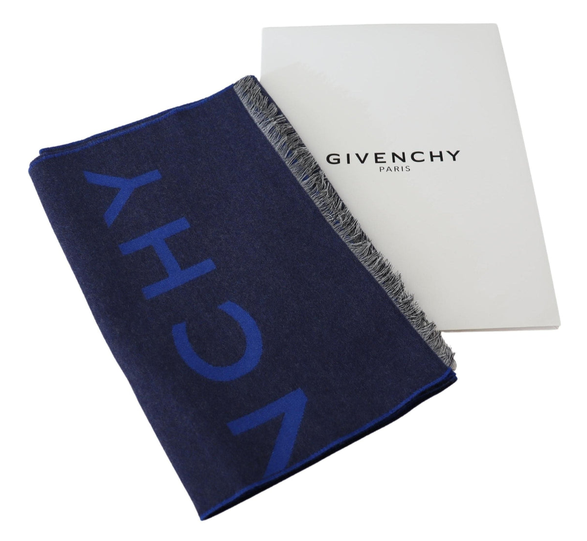 Bufanda elegante unisex de mezcla de lana y seda de Givenchy