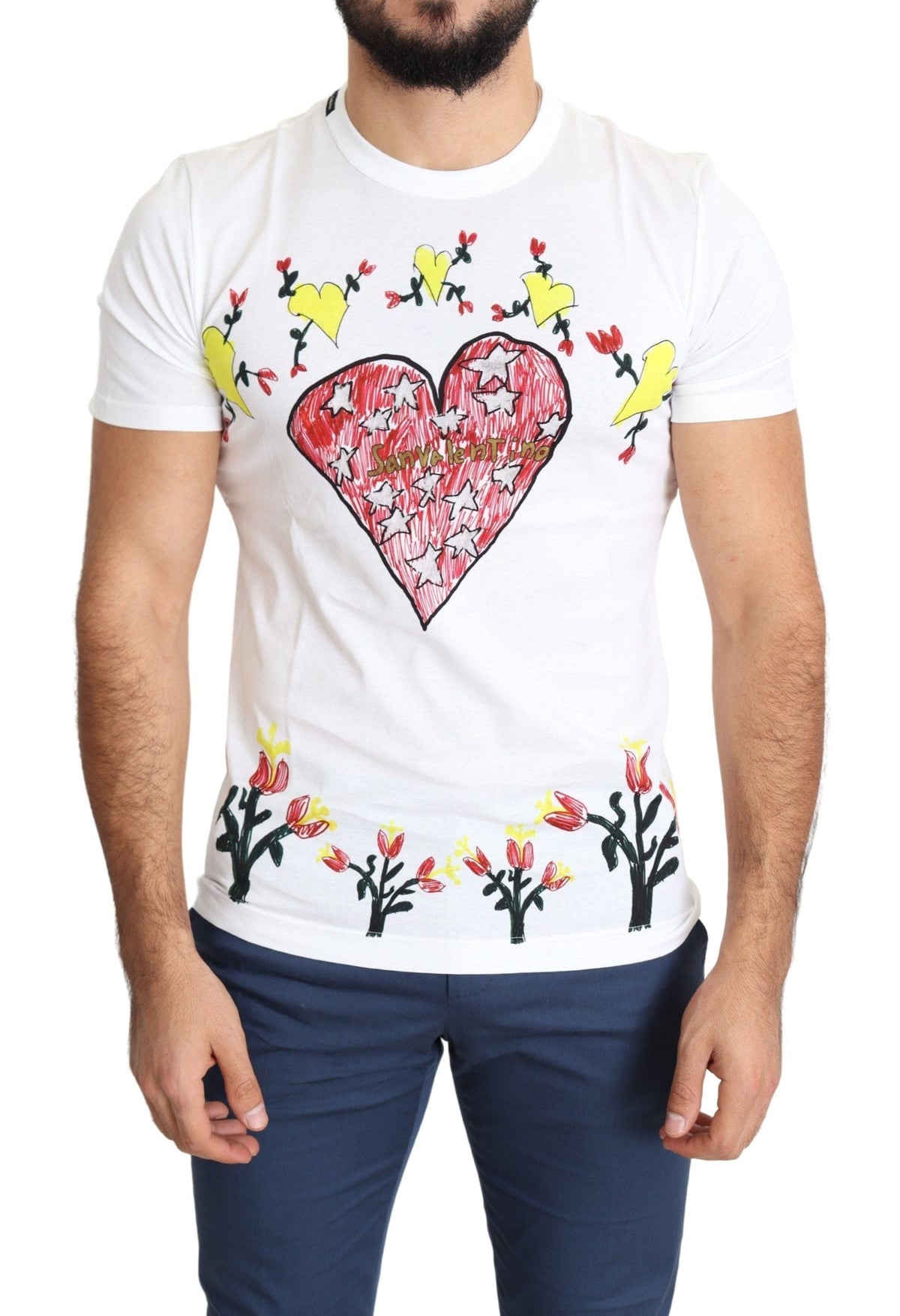 T-shirt ras du cou imprimé Saint-Valentin chic Dolce &amp; Gabbana