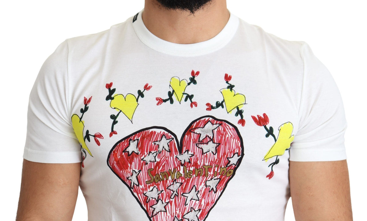 T-shirt ras du cou imprimé Saint-Valentin chic Dolce &amp; Gabbana