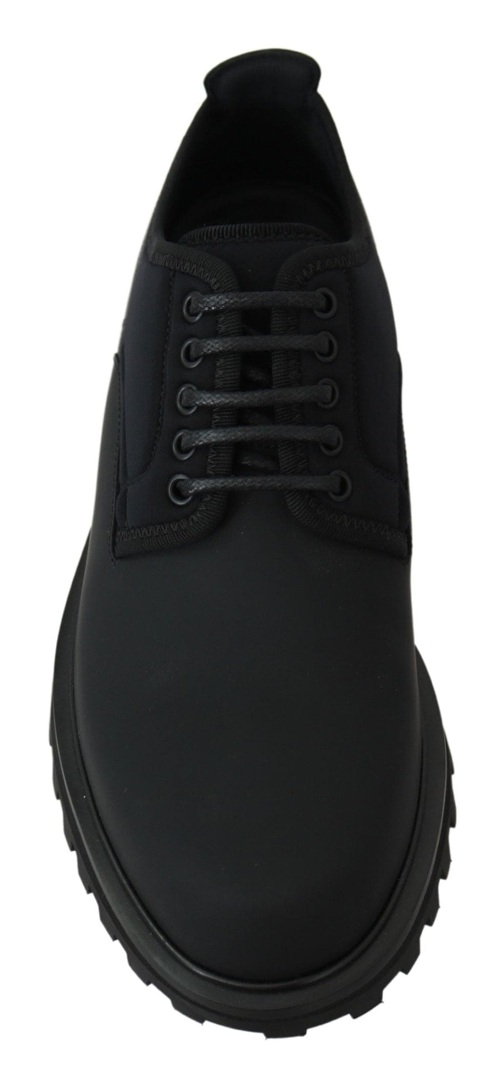 Chaussures Derby élégantes en cuir de veau noir Dolce &amp; Gabbana