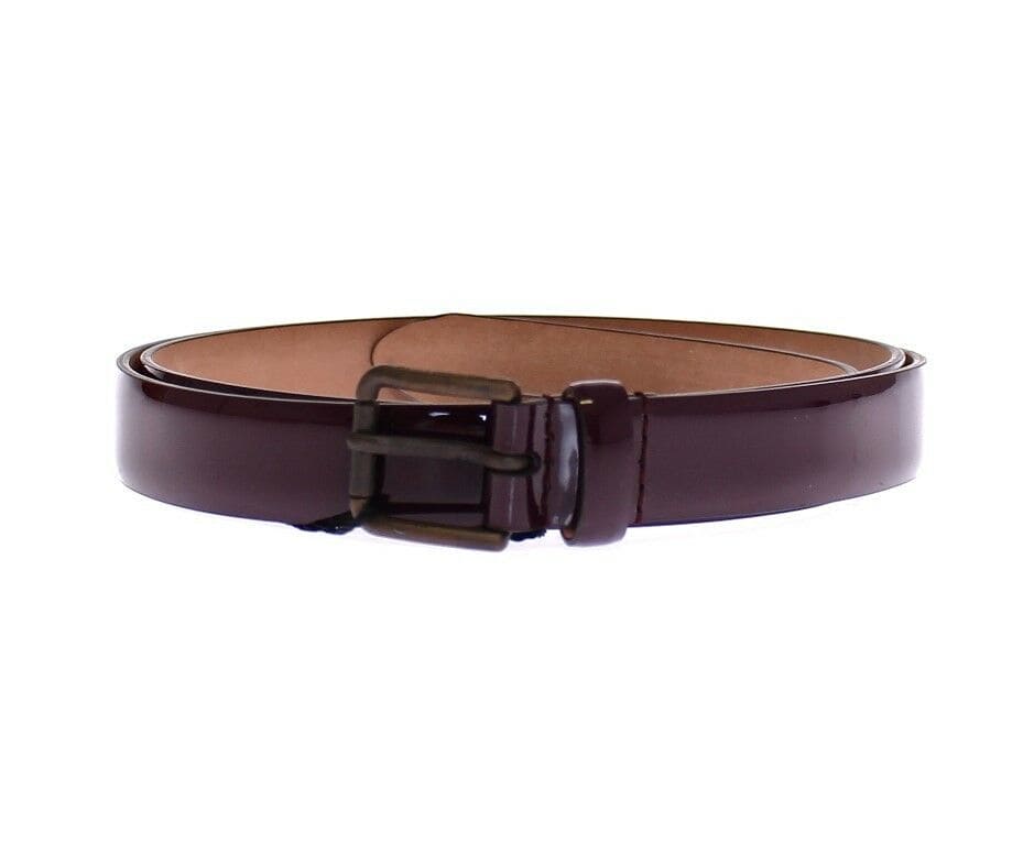 Ceinture élégante en cuir violet Dolce &amp; Gabbana