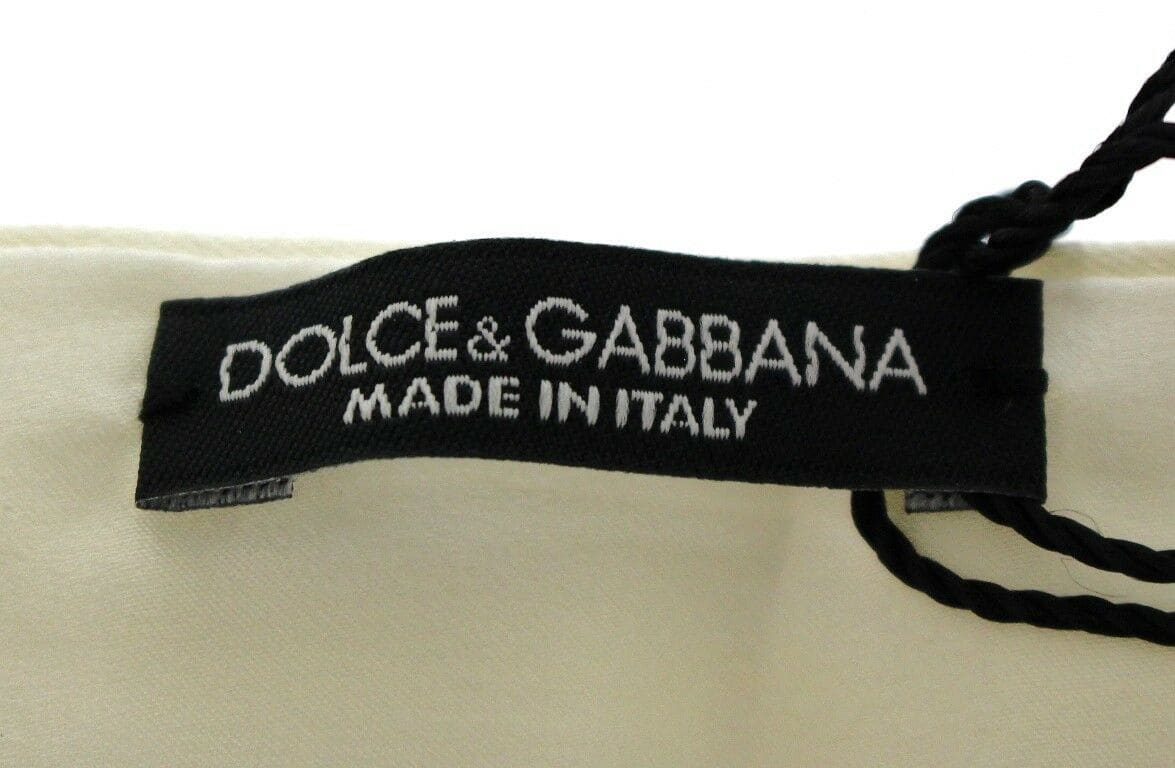 Ceinture de soirée en soie blanche exclusive Dolce &amp; Gabbana