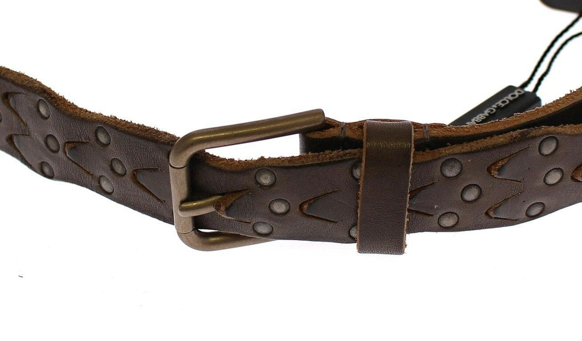 Ceinture élégante en cuir et coton pour homme Dolce &amp; Gabbana