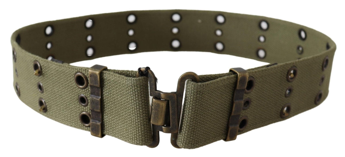 Ermanno Scervino Ceinture chic en coton vert armée