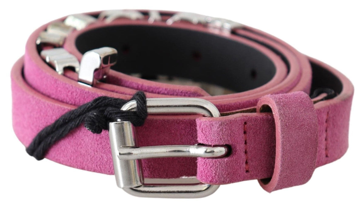 Ceinture en cuir rose fuchsia Just Cavalli