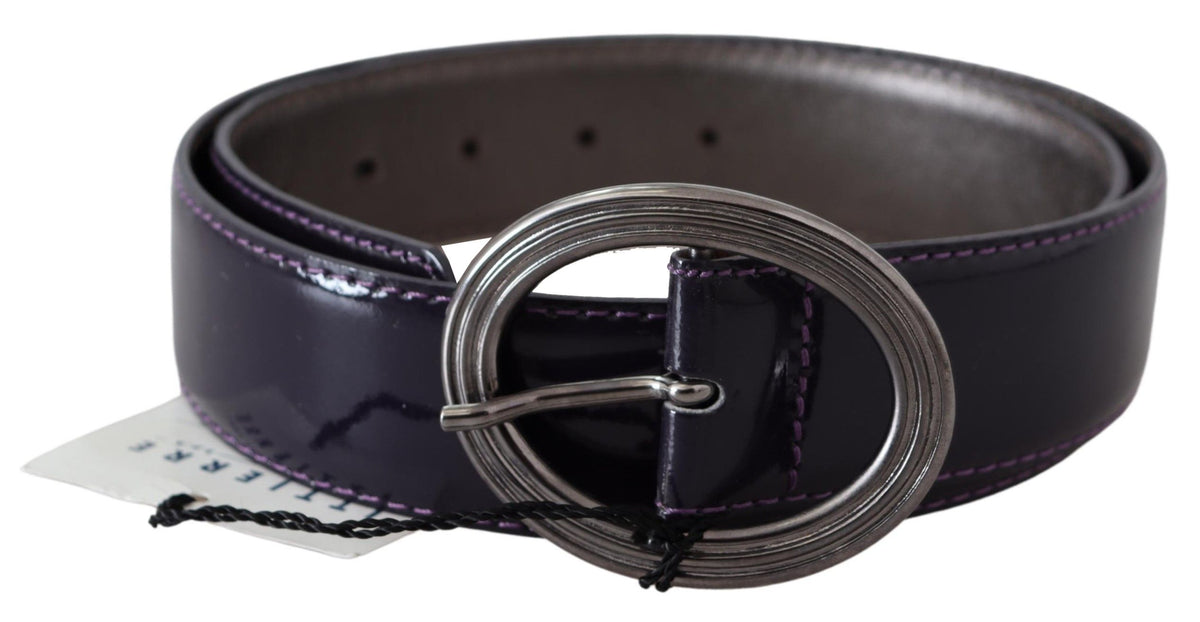 Ceinture élégante en cuir violet Exte