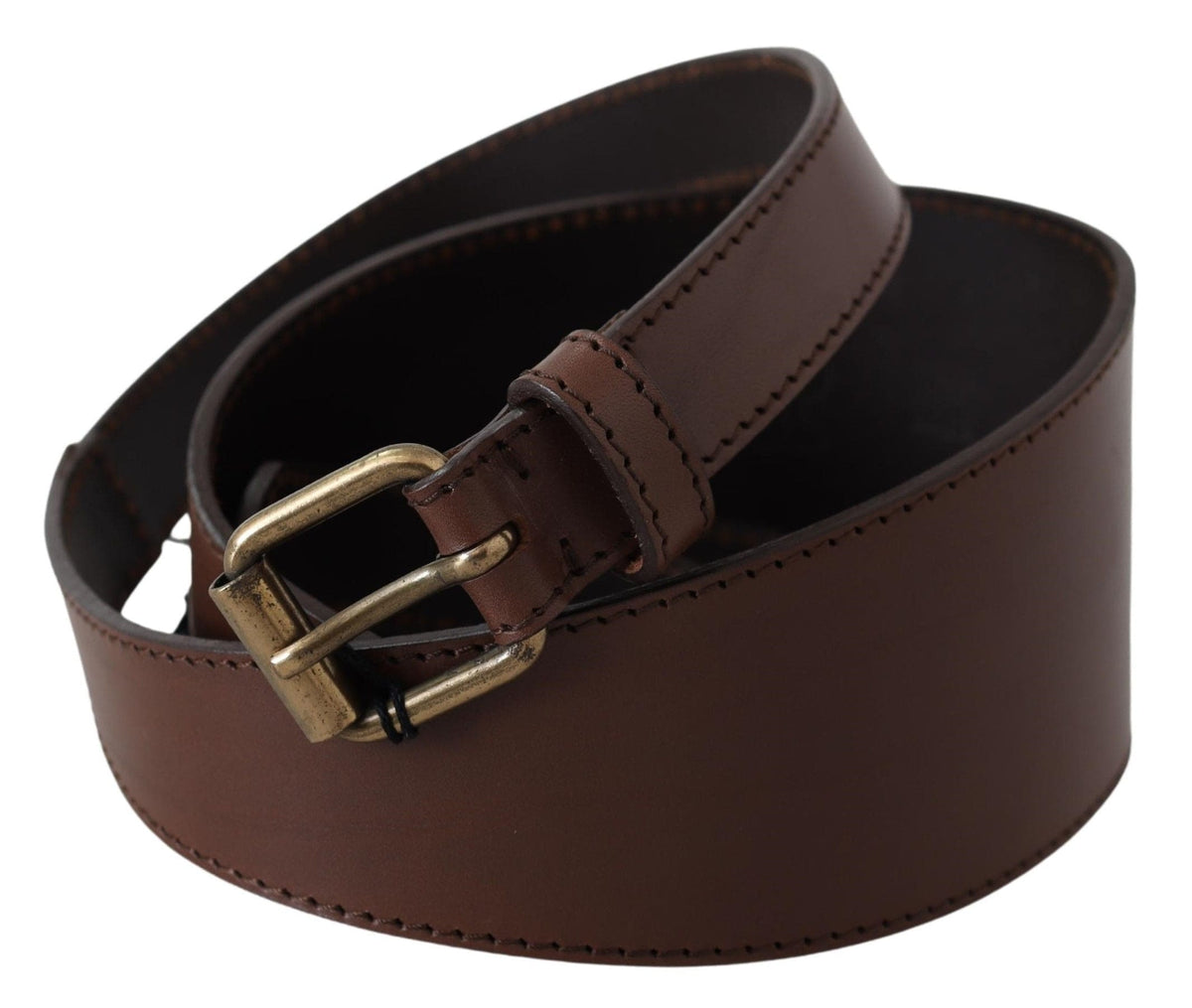 Ceinture mode chic en cuir marron foncé PLEIN SUD