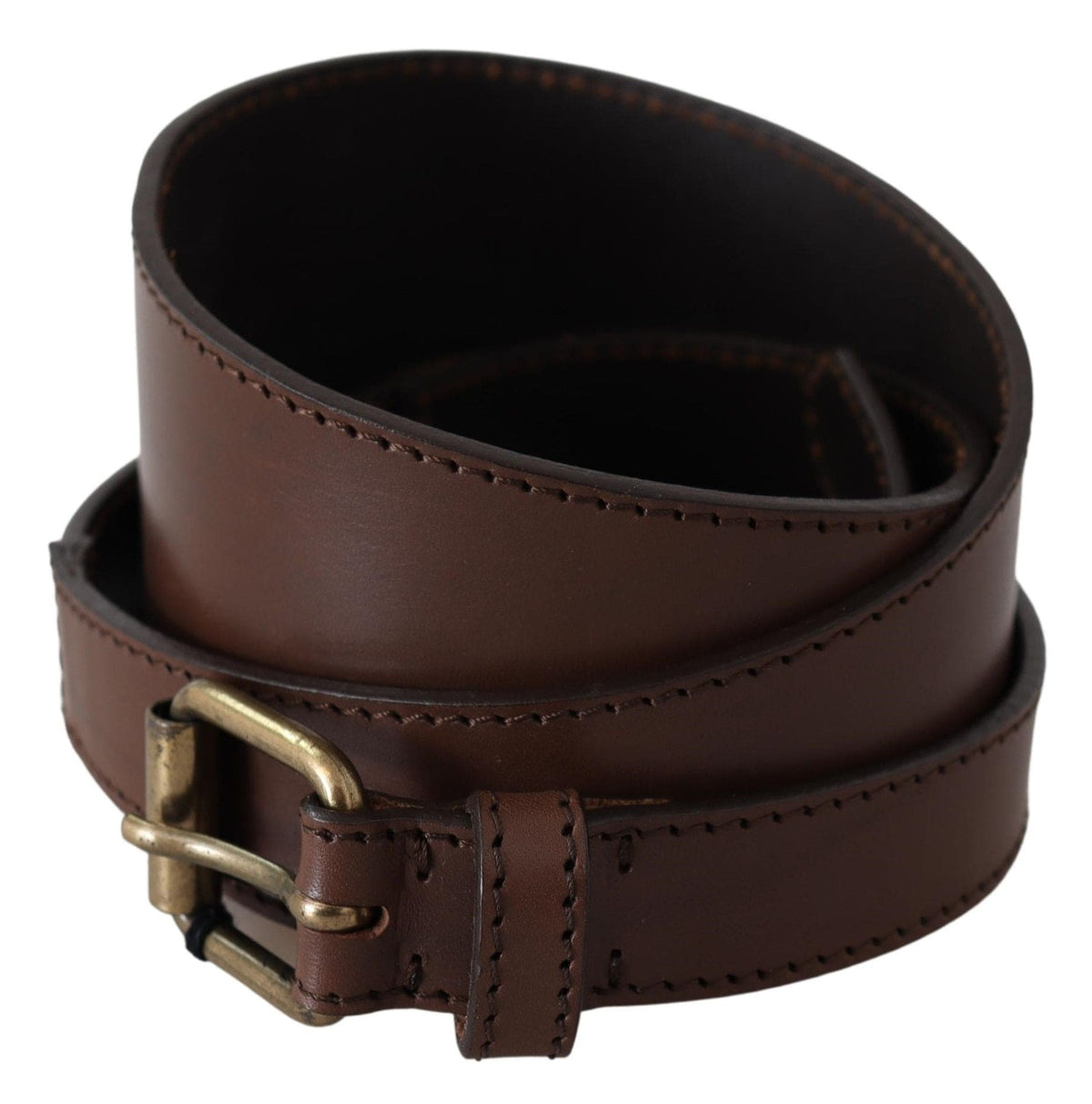 Ceinture mode chic en cuir marron foncé PLEIN SUD