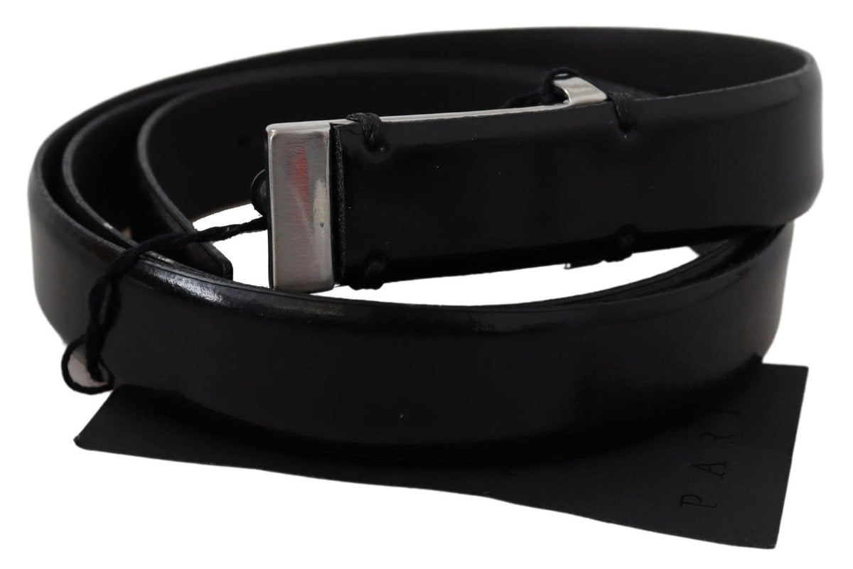 Ceinture élégante en cuir noir PLEIN SUD