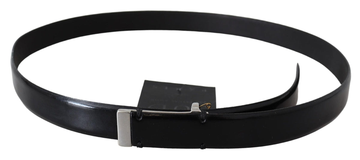 Ceinture élégante en cuir noir PLEIN SUD