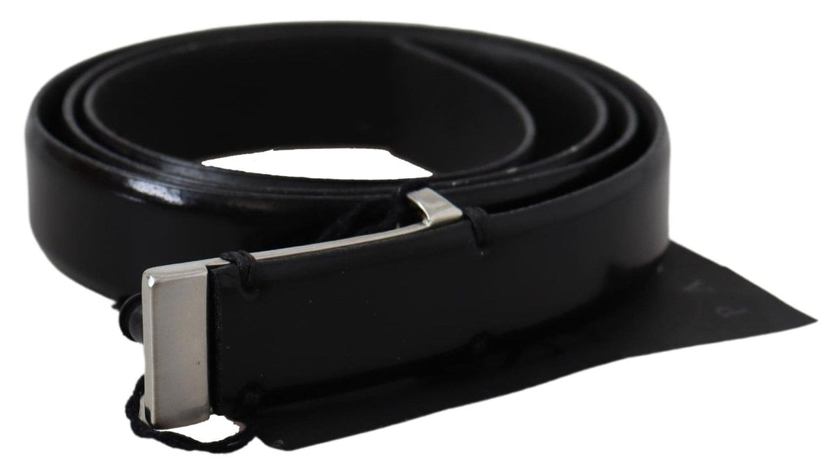 Ceinture élégante en cuir noir PLEIN SUD