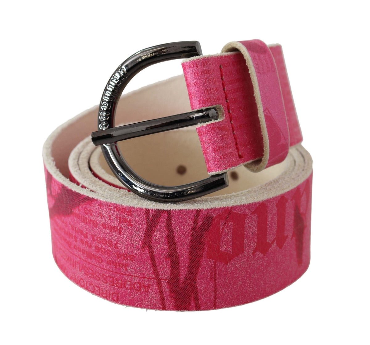 Ceinture élégante en cuir rose de John Galliano