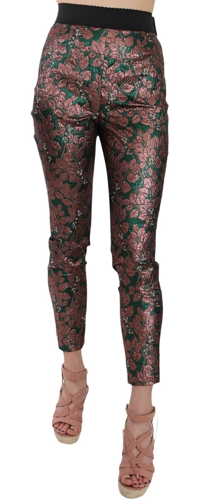 Pantalon de créateur multicolore élégant Dolce &amp; Gabbana