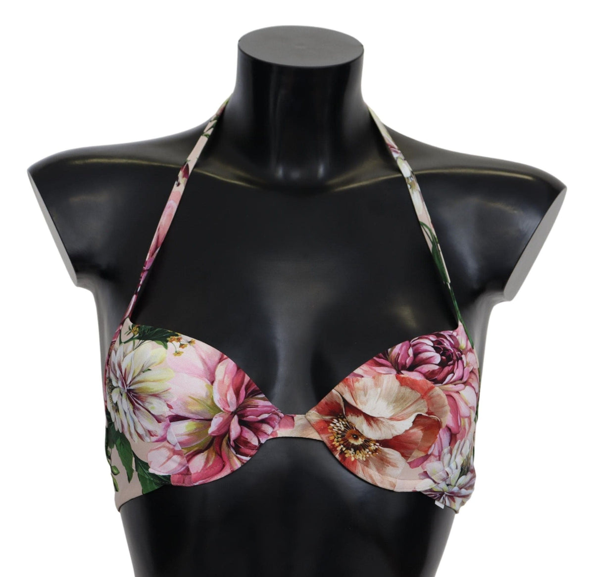 Top de bikini elástico Floral Elegance de Dolce &amp; Gabbana