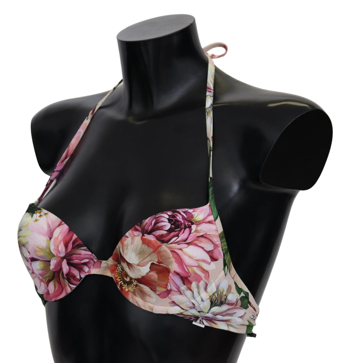 Top de bikini elástico Floral Elegance de Dolce &amp; Gabbana