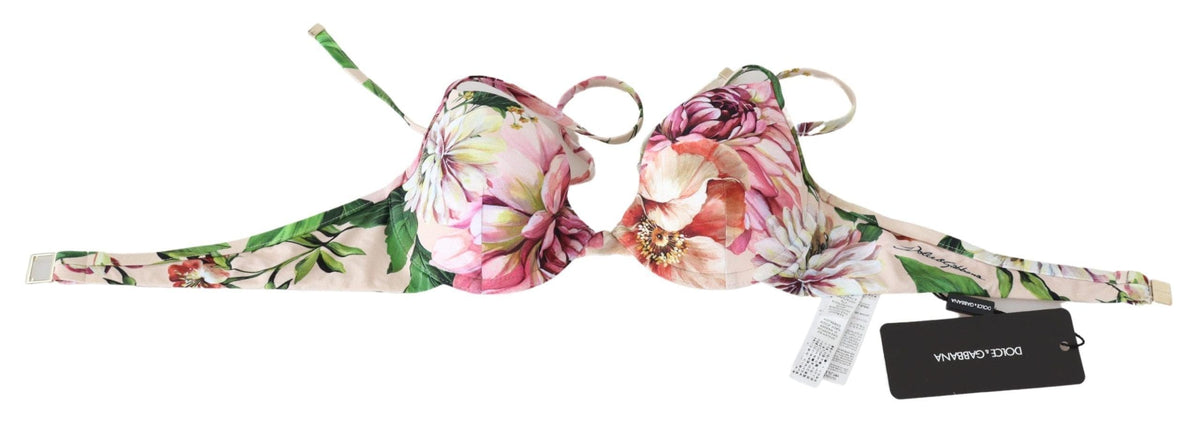 Haut de bikini élastique Dolce &amp; Gabbana Floral Elegance