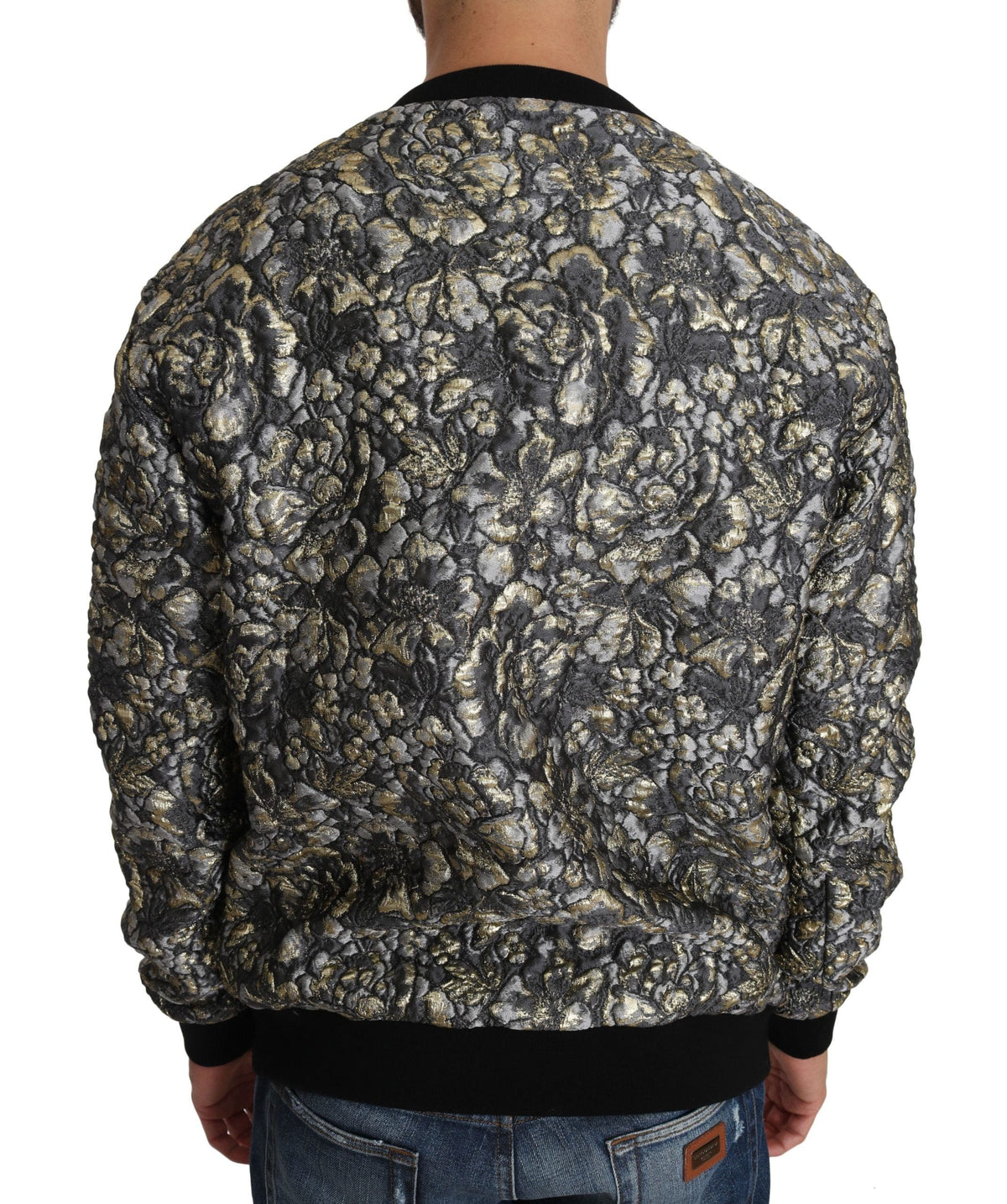 Pull ras du cou en jacquard à motif palmier Samba de Dolce &amp; Gabbana