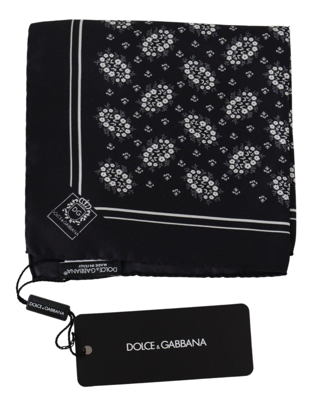 Pochette élégante en soie à motifs Dolce &amp; Gabbana