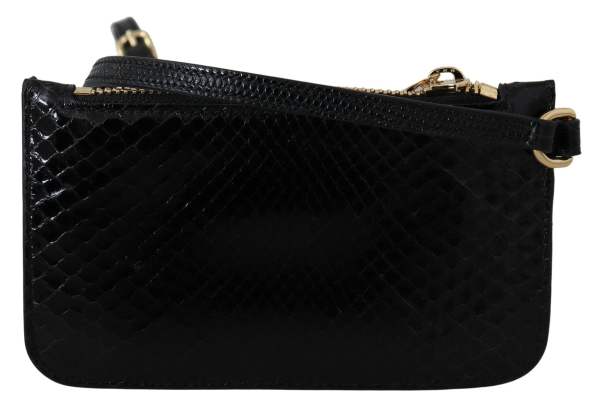 Portefeuille élégant en cuir à motif python Dolce &amp; Gabbana