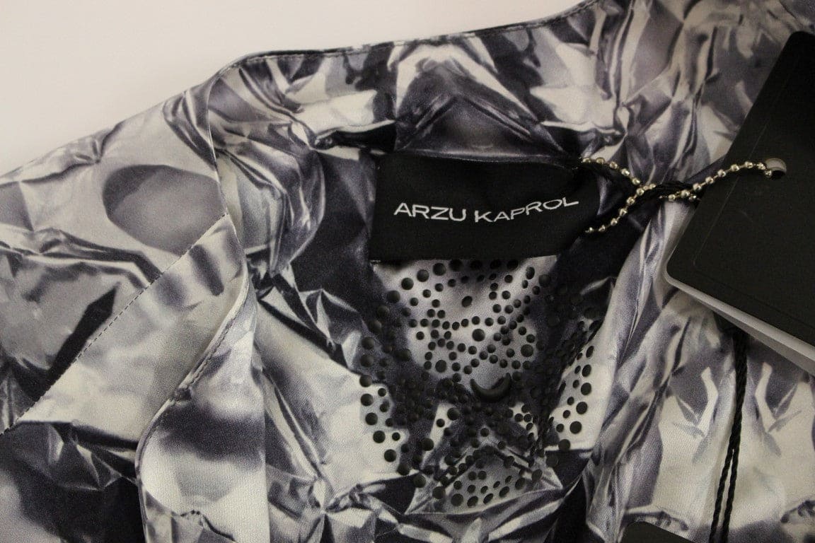 Blusa sin mangas de seda exquisita de Arzu Kaprol en multicolor