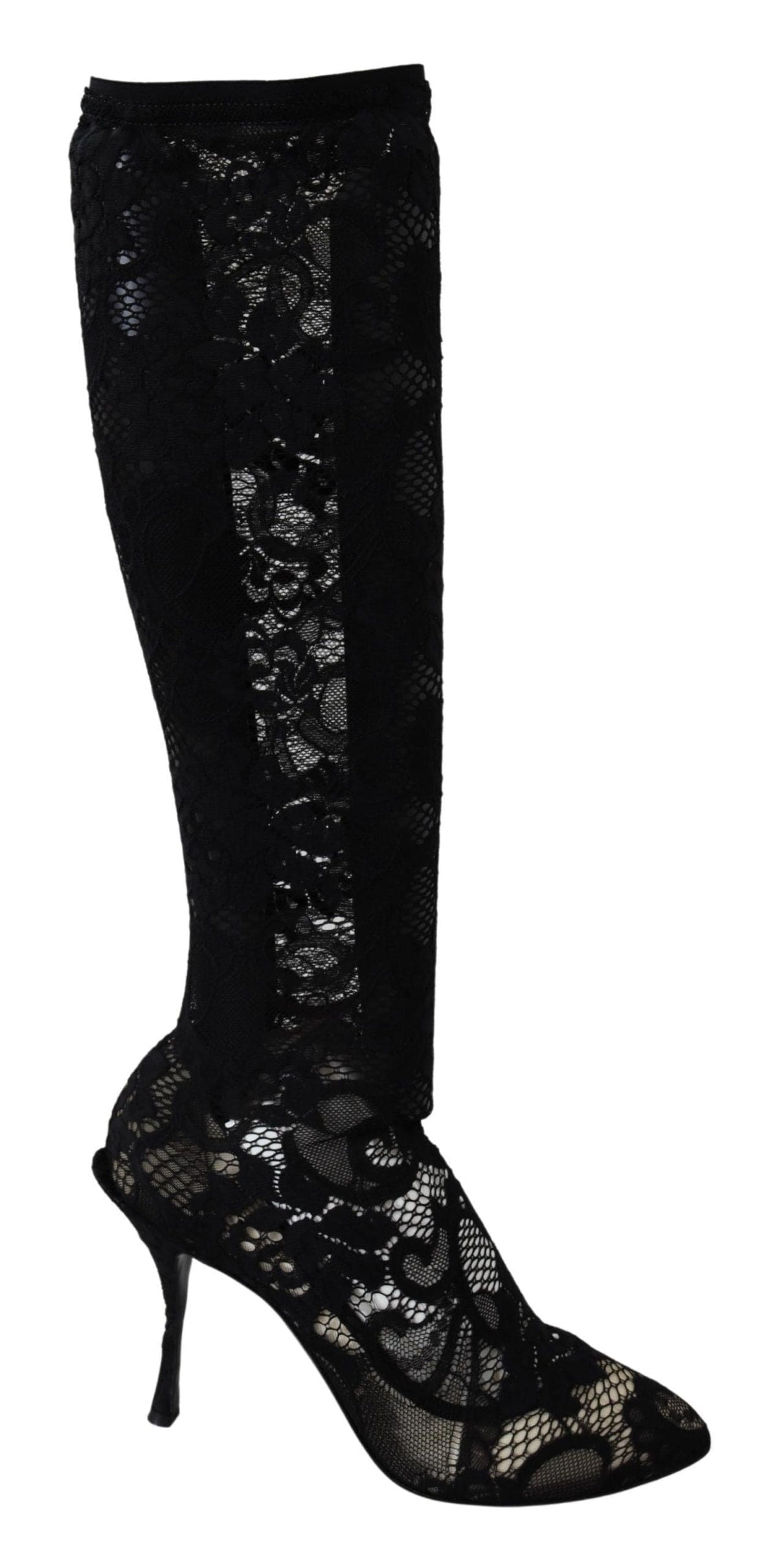 Escarpins chaussettes extensibles noirs élégants Dolce &amp; Gabbana