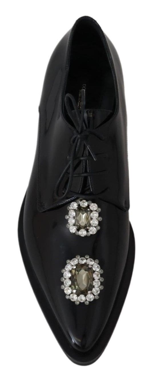 Zapatos de vestir Derby con adornos de cristal de Dolce &amp; Gabbana