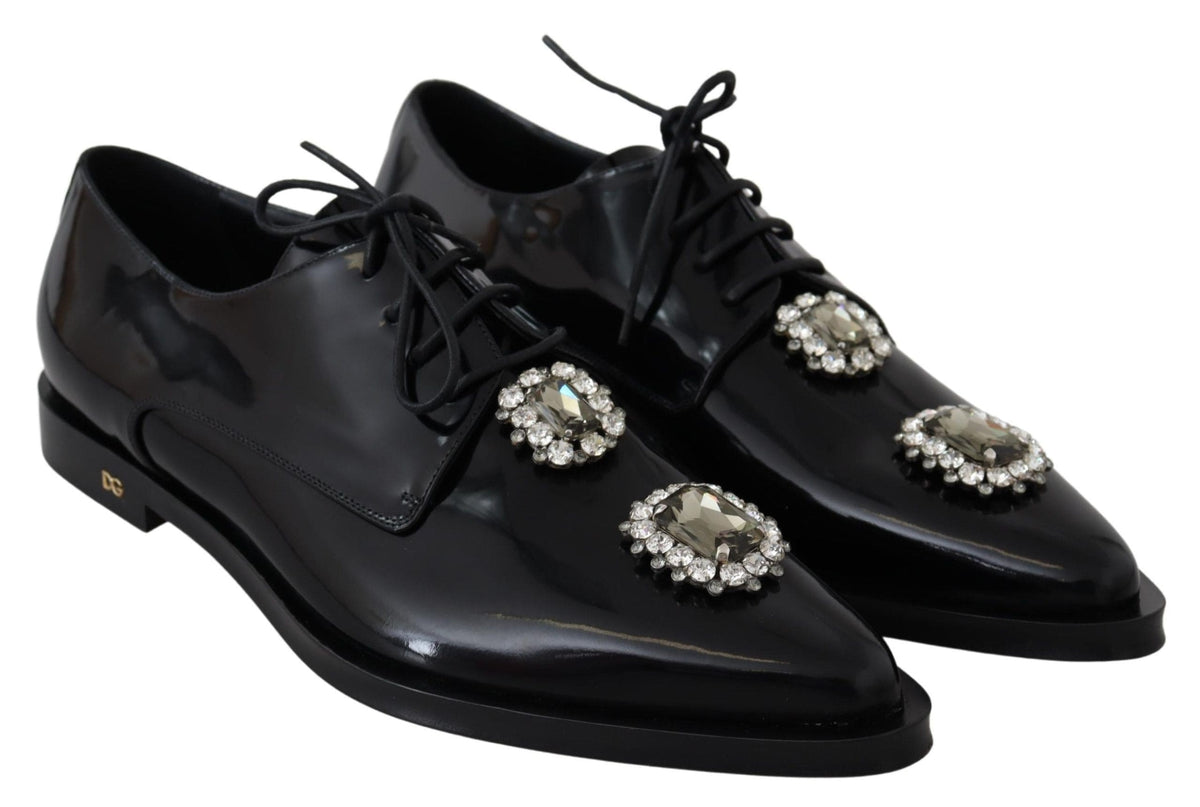 Zapatos de vestir Derby con adornos de cristal de Dolce &amp; Gabbana