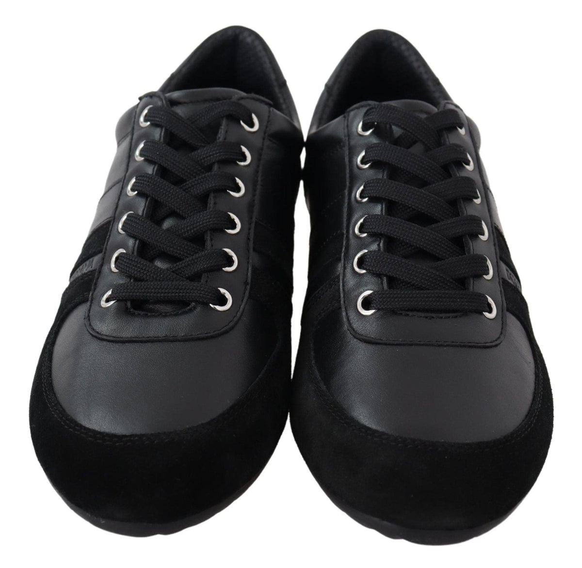 Baskets de sport élégantes en cuir noir Dolce &amp; Gabbana