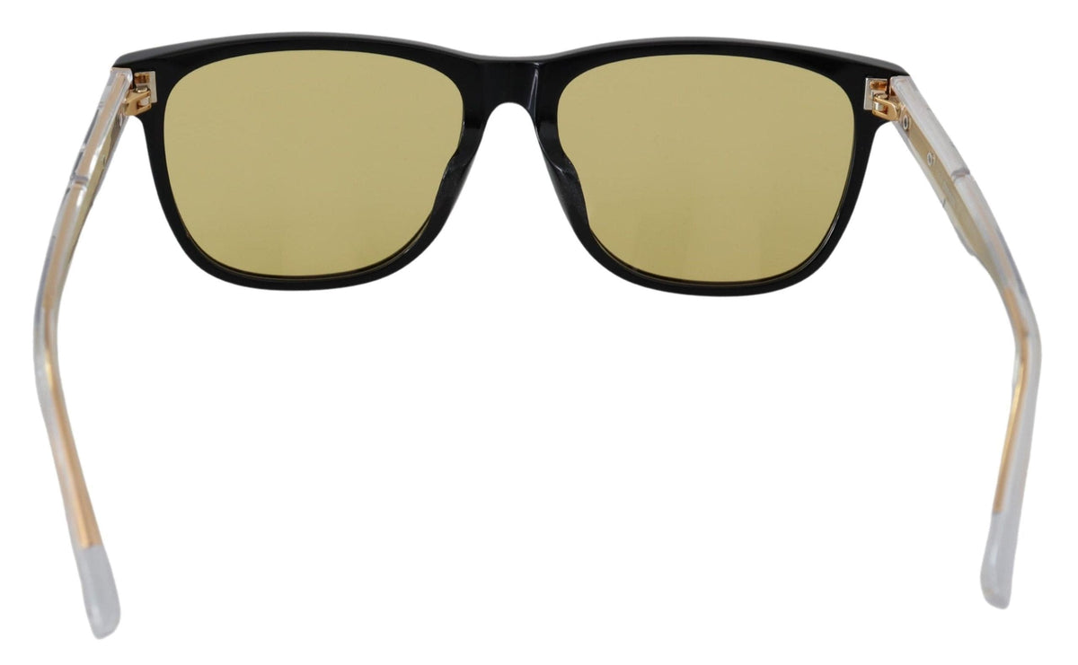 Gafas de sol Diesel Chic de acetato negro con lentes amarillas