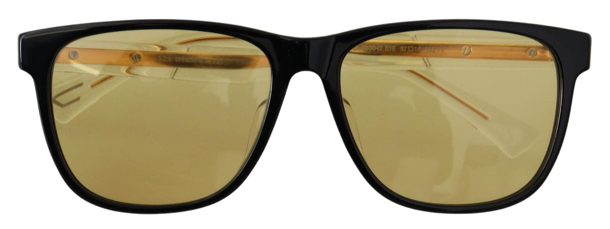 Gafas de sol Diesel Chic de acetato negro con lentes amarillas