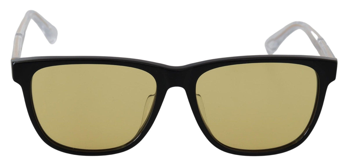 Gafas de sol Diesel Chic de acetato negro con lentes amarillas