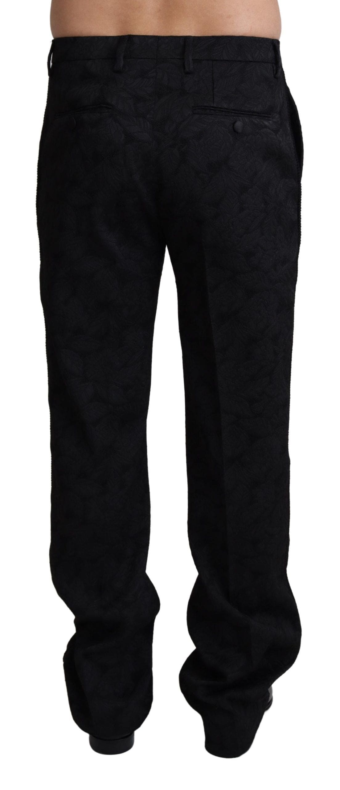 Pantalones de vestir negros elegantes de Dolce &amp; Gabbana para un estilo sofisticado