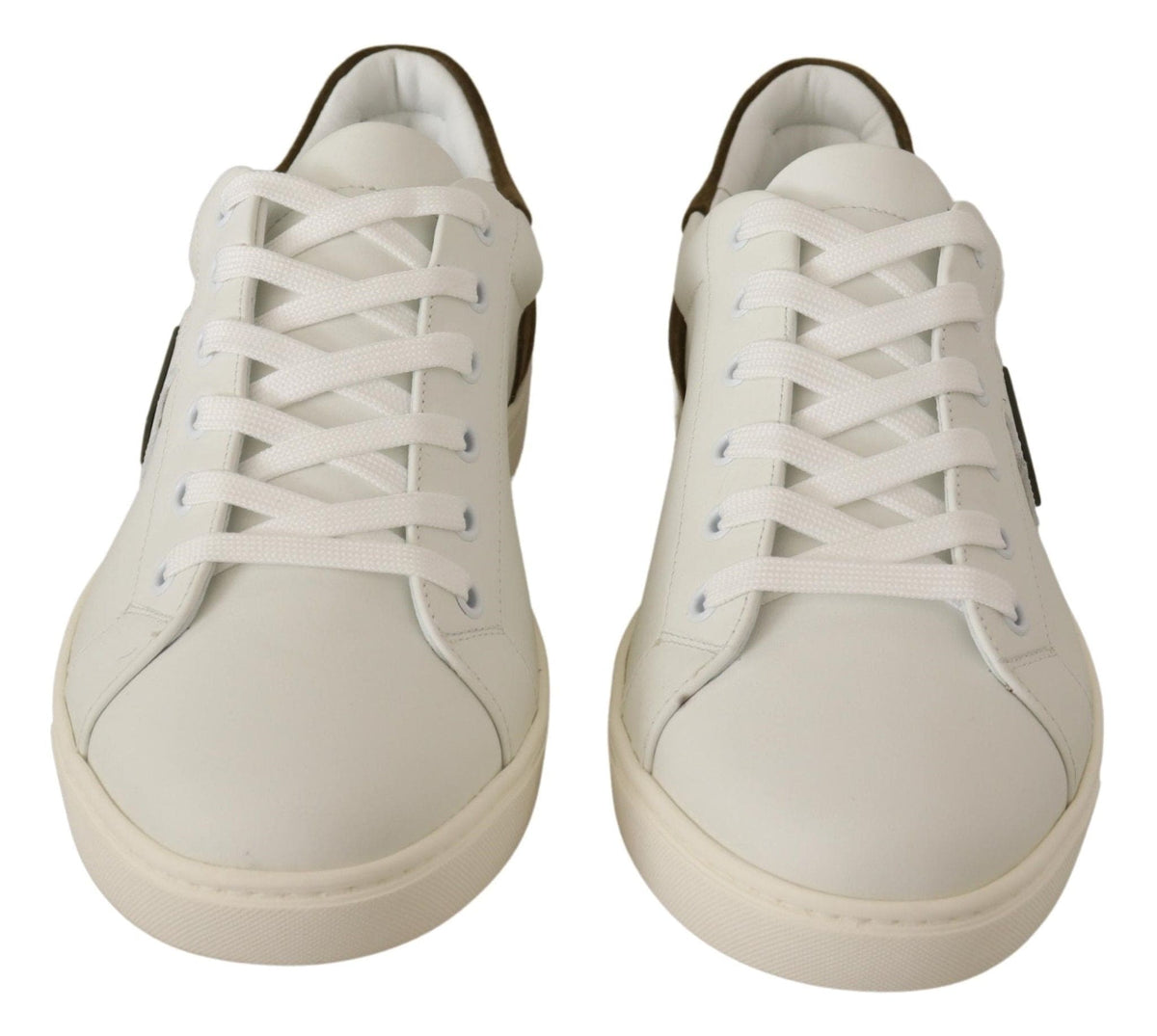 Zapatillas de deporte elegantes de piel blanca Dolce &amp; Gabbana para hombre