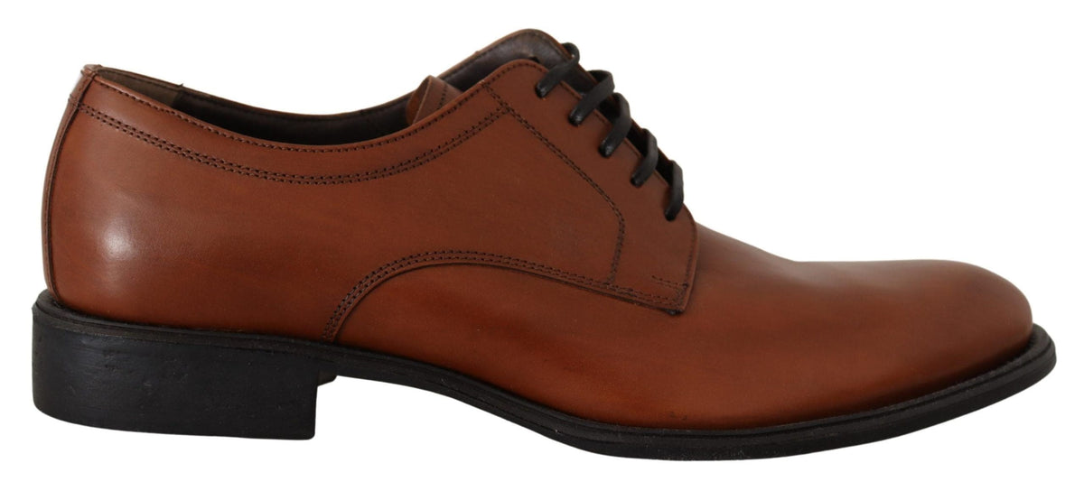 Chaussures habillées Derby marron élégantes Dolce &amp; Gabbana