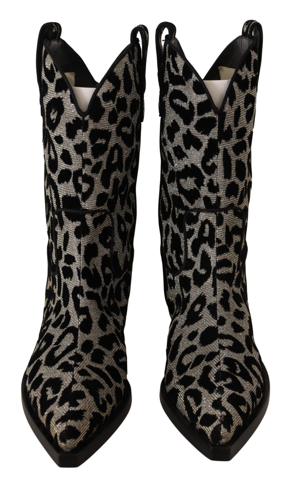 Botas de media caña con estampado de leopardo elegantes de Dolce &amp; Gabbana