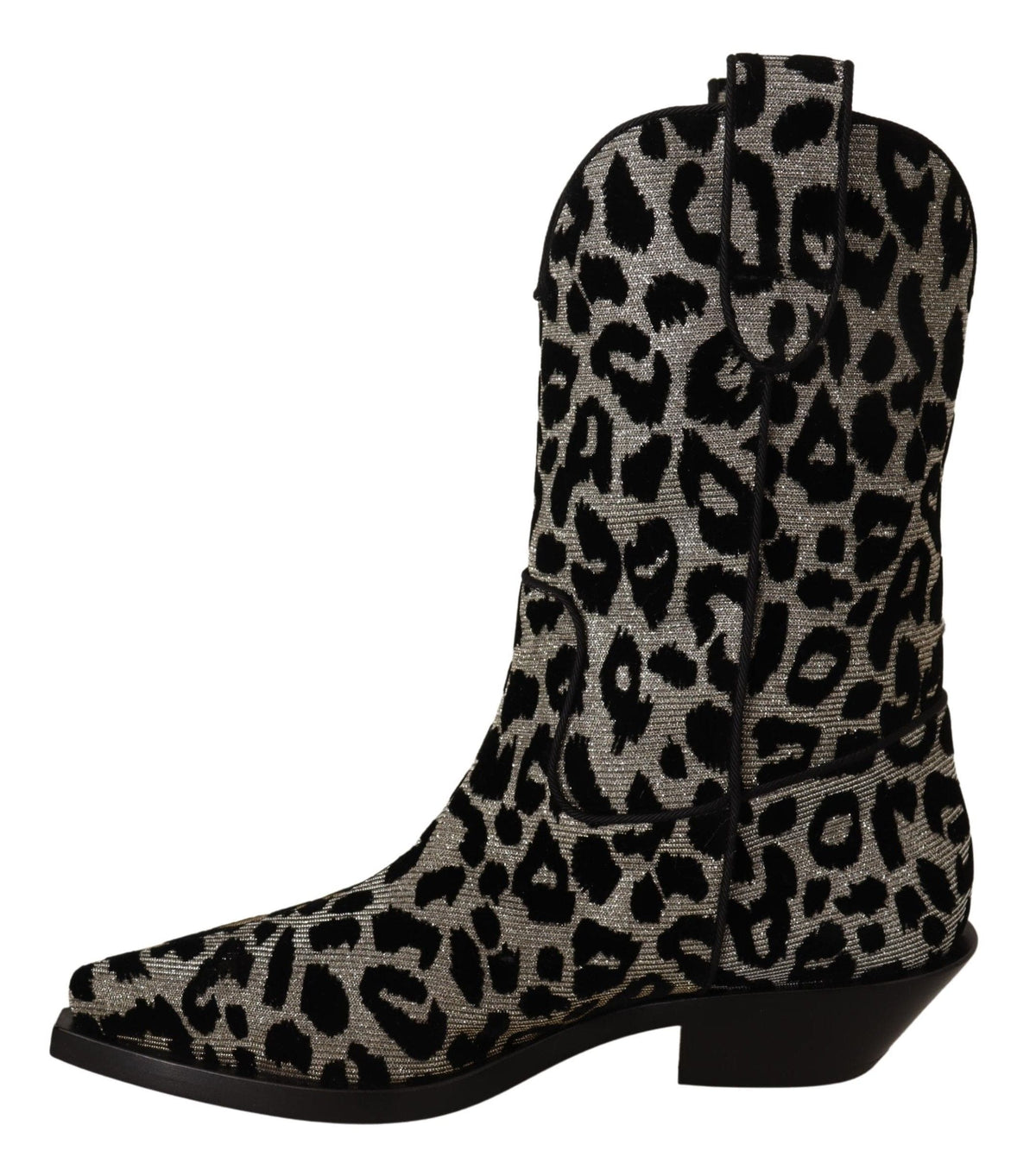 Botas de media caña con estampado de leopardo elegantes de Dolce &amp; Gabbana