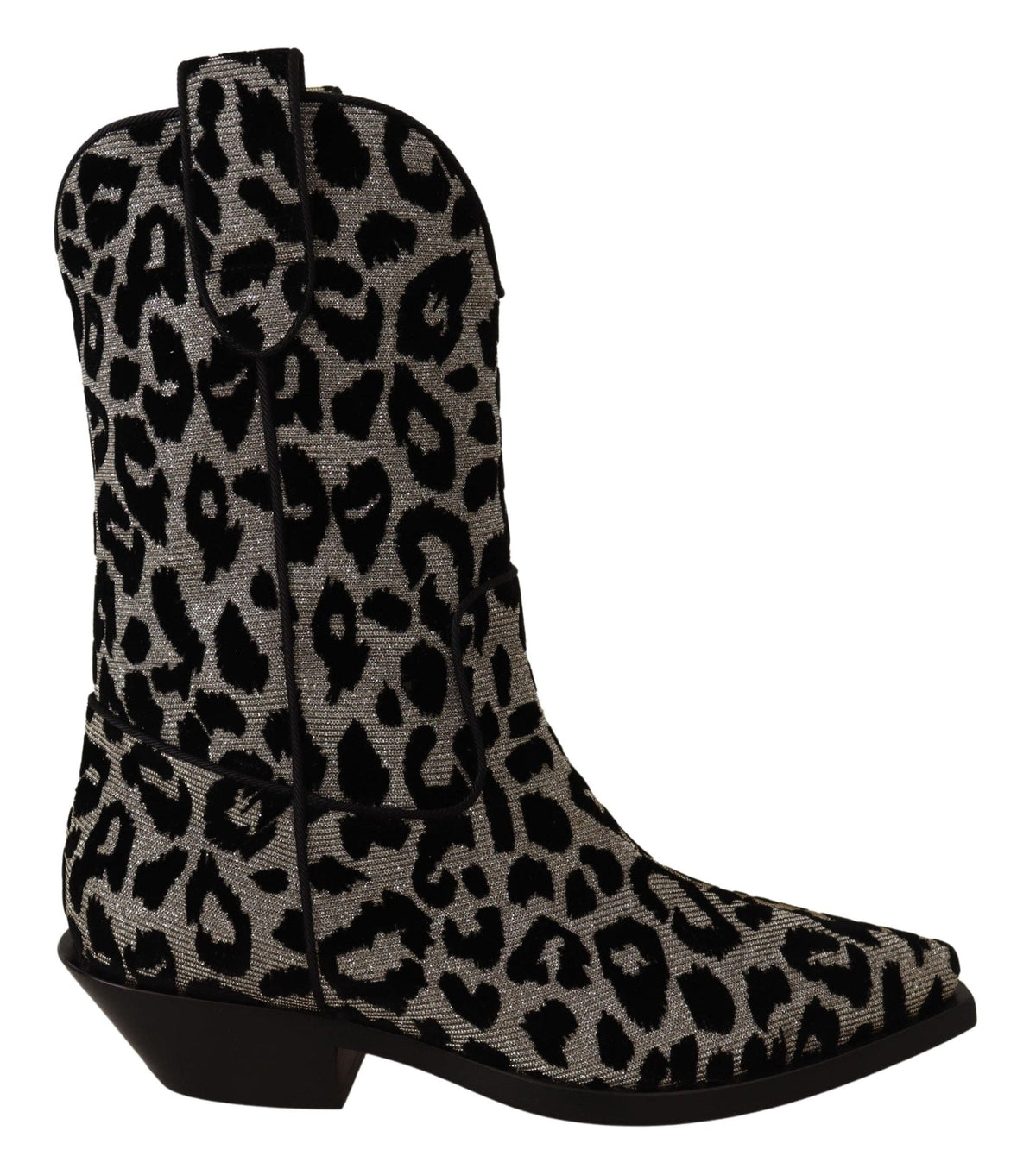 Botas de media caña con estampado de leopardo elegantes de Dolce &amp; Gabbana