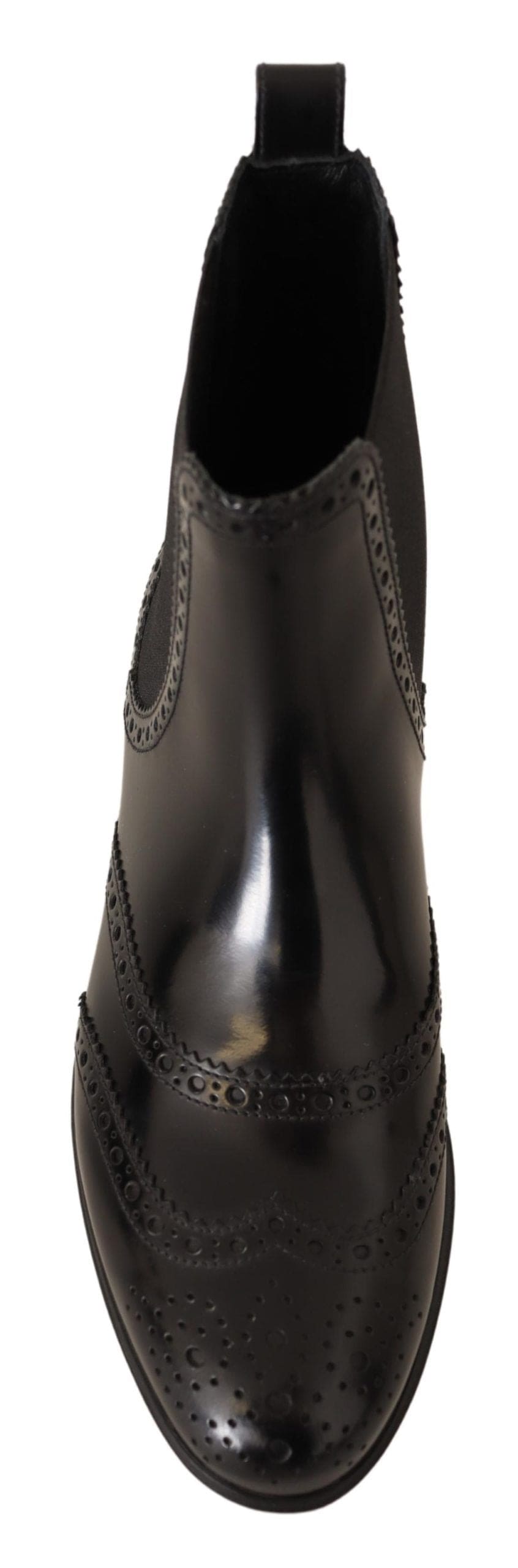 Bottines Oxford noires élégantes à bout golf Dolce &amp; Gabbana