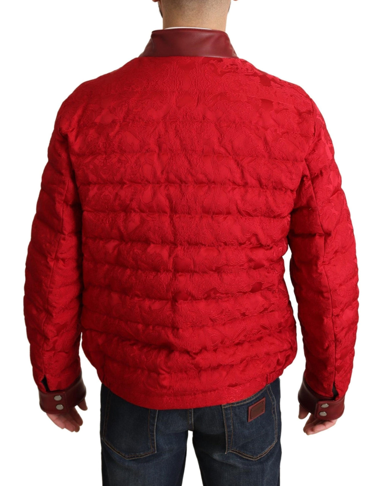 Veste bomber rouge et or Dolce &amp; Gabbana