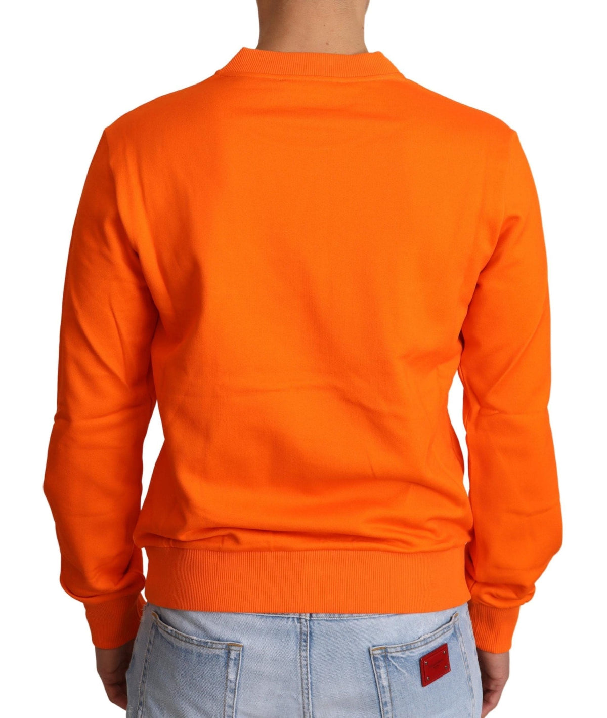 Pull ras du cou en coton Dolce &amp; Gabbana Regal en orange