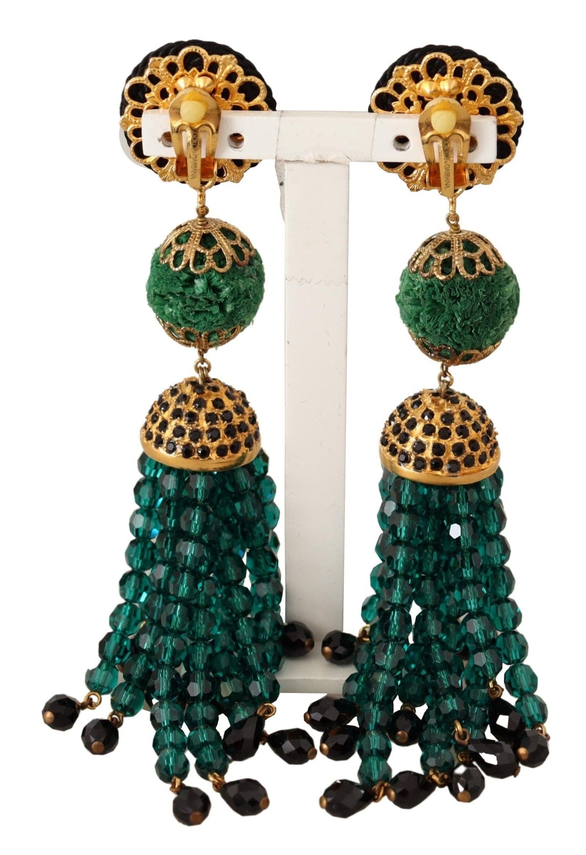 Boucles d'oreilles à clip élégantes en cristal Dolce &amp; Gabbana