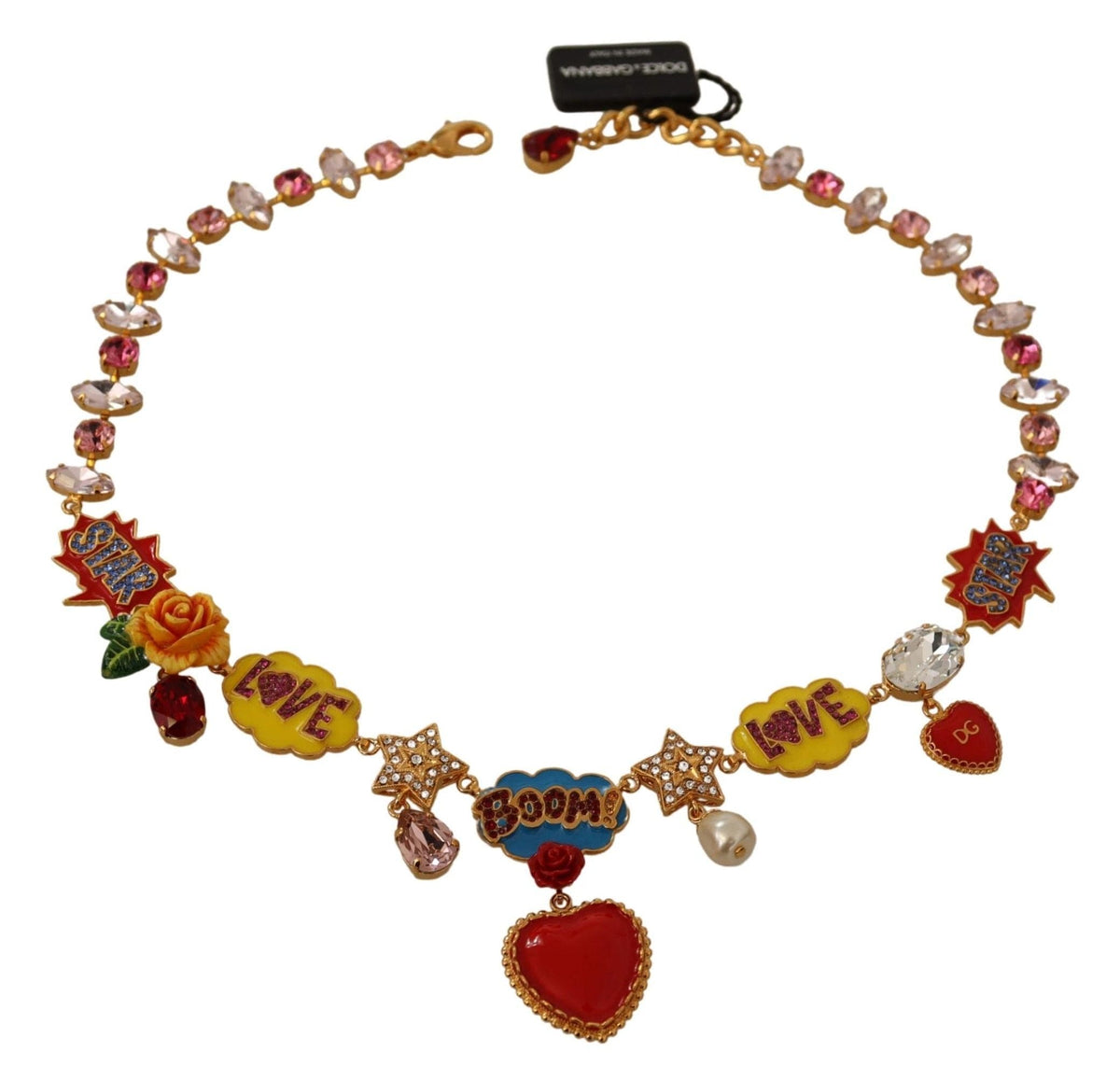 Collier à breloques Dolce &amp; Gabbana avec éléments peints à la main