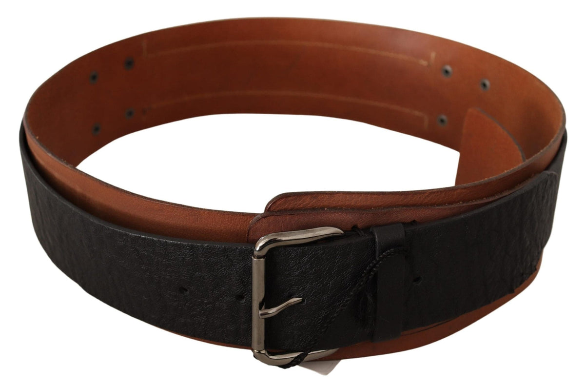 Costume National Elegant Dual-Tone Leather Fashion Belt