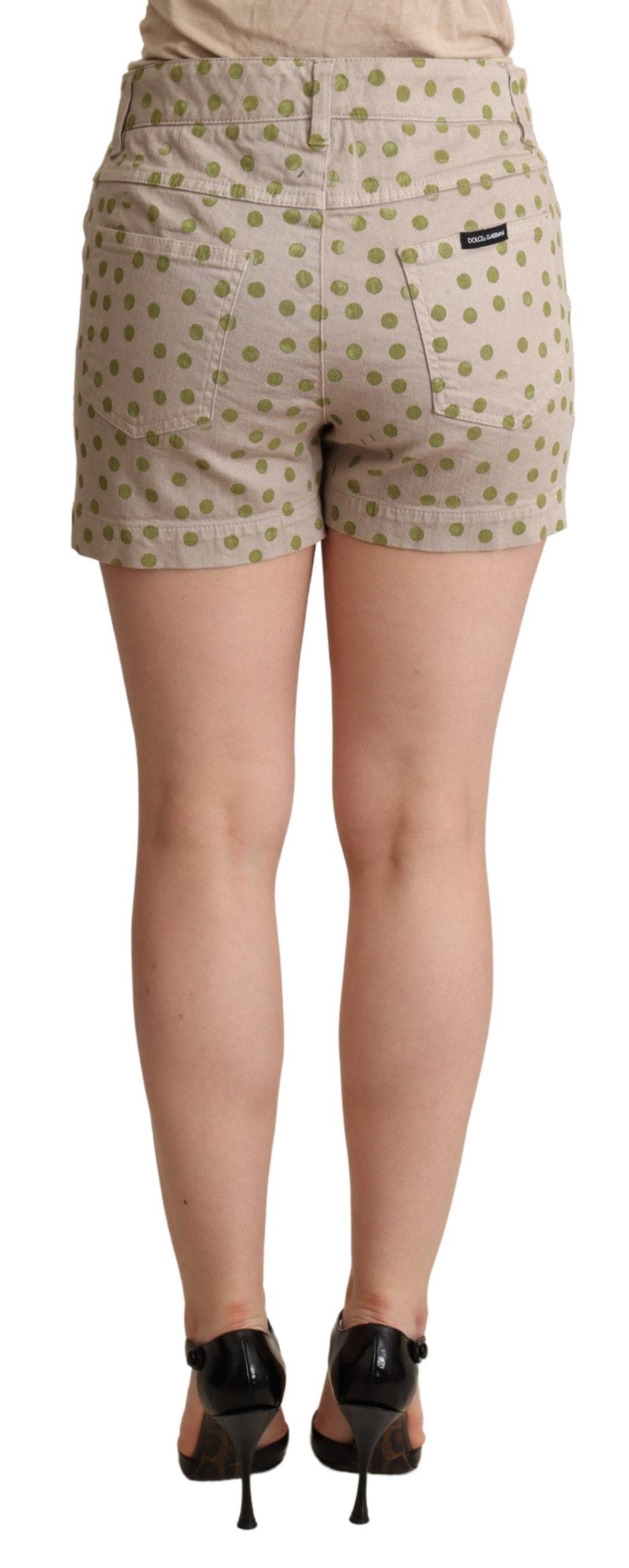 Short en coton stretch à pois chic Dolce &amp; Gabbana