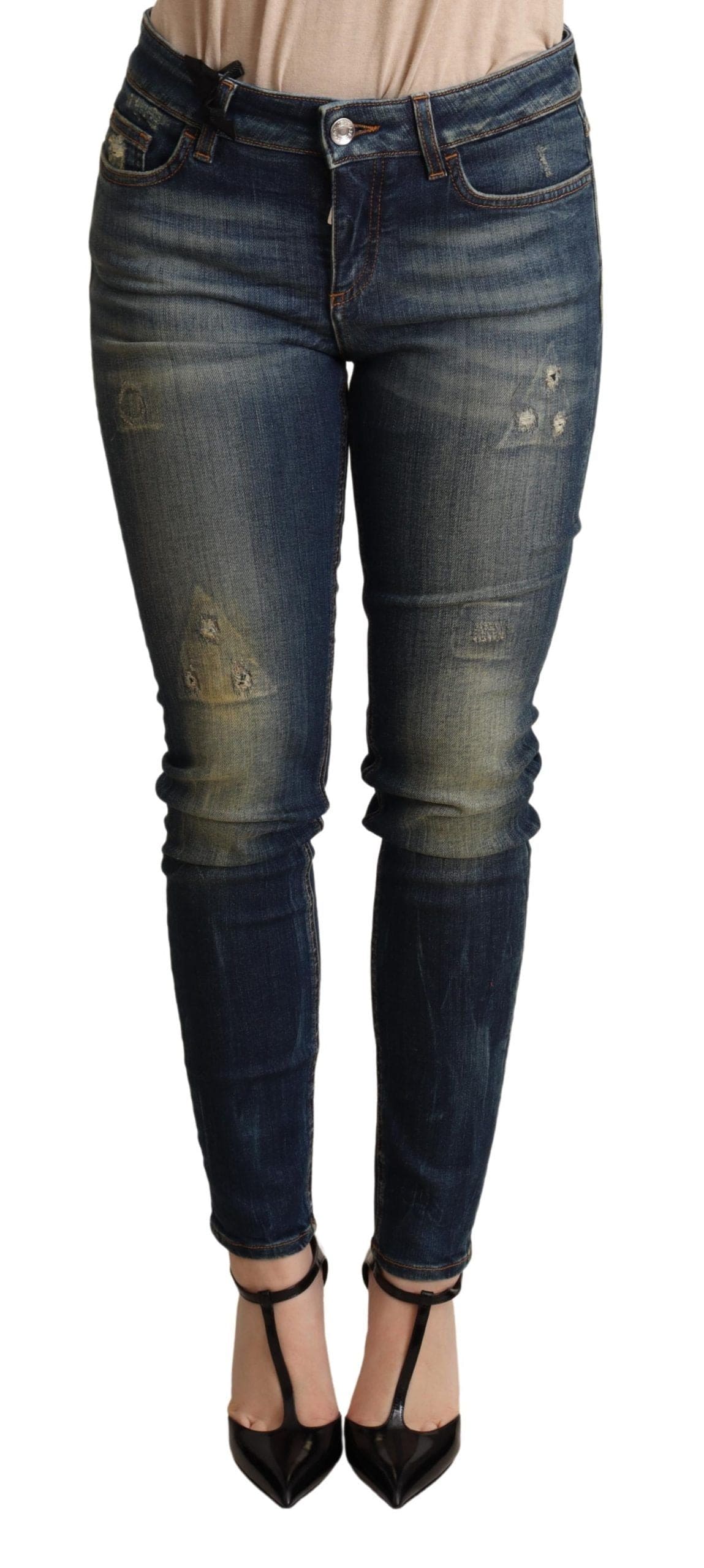 Jean skinny slim bleu foncé élégant Dolce &amp; Gabbana