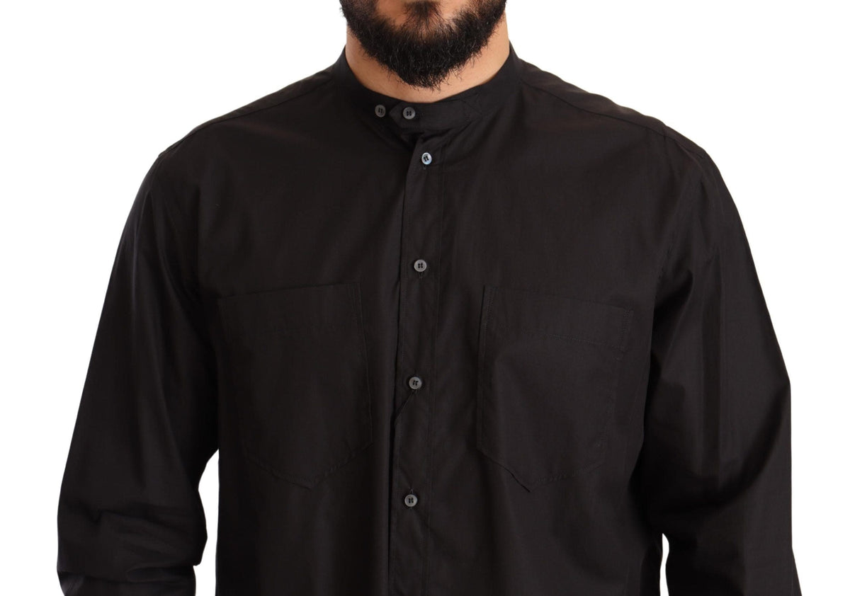 Chemise homme élégante noire 100 % coton Dolce &amp; Gabbana