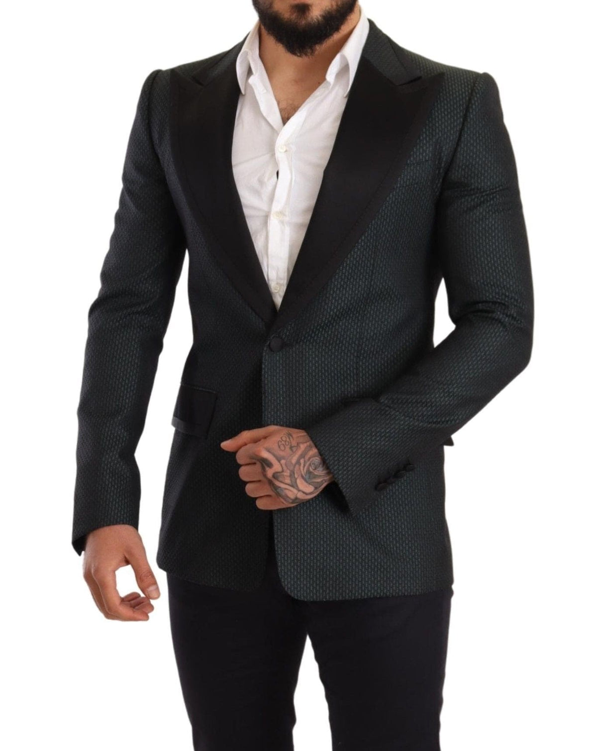 Veste blazer slim à motifs élégants Dolce &amp; Gabbana