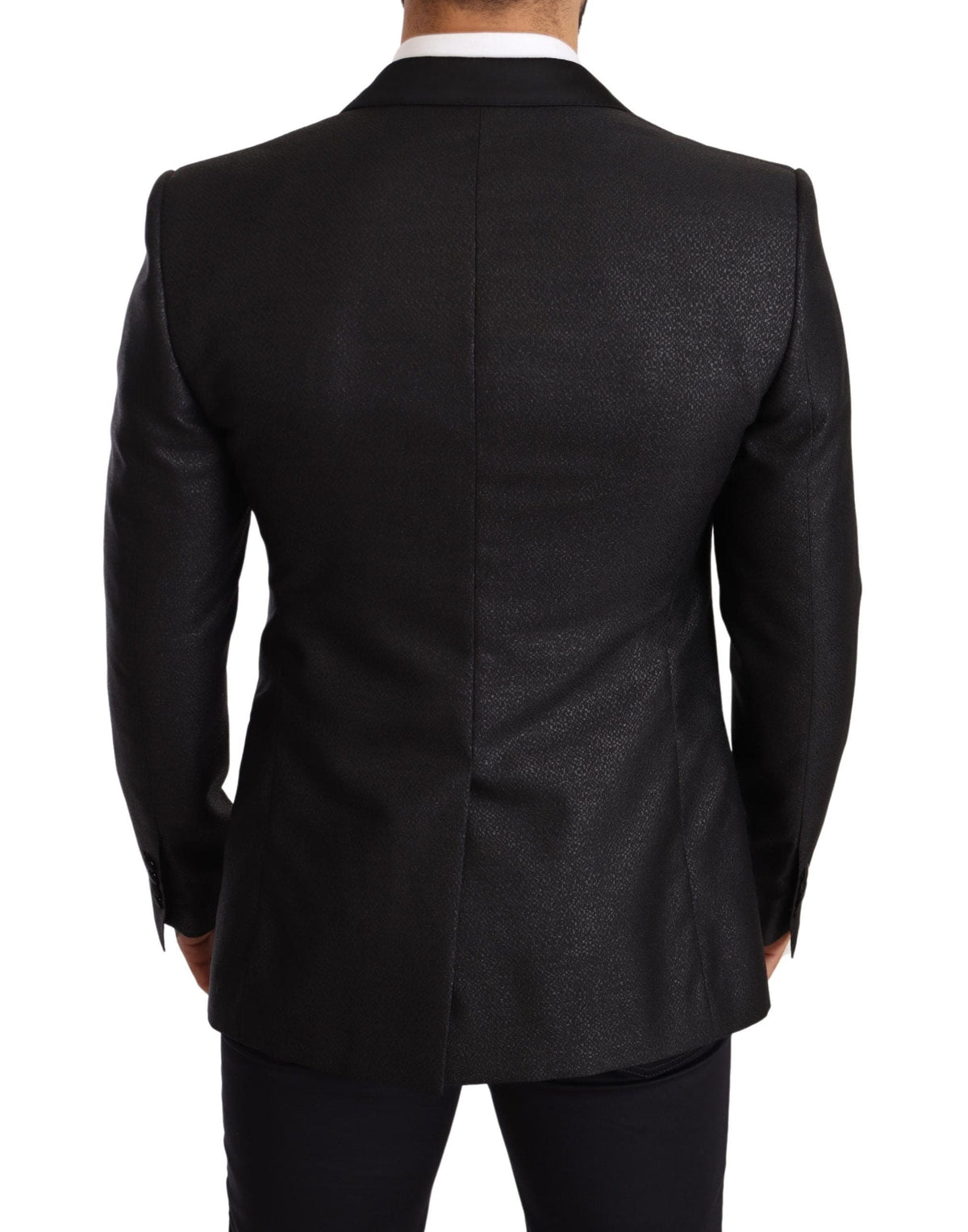 Veste blazer slim noire métallisée élégante Dolce &amp; Gabbana