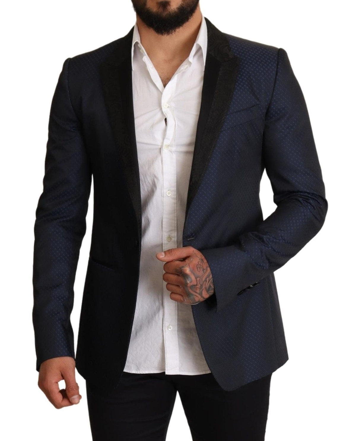 Blazer Martini Slim Fit bleu élégant Dolce &amp; Gabbana