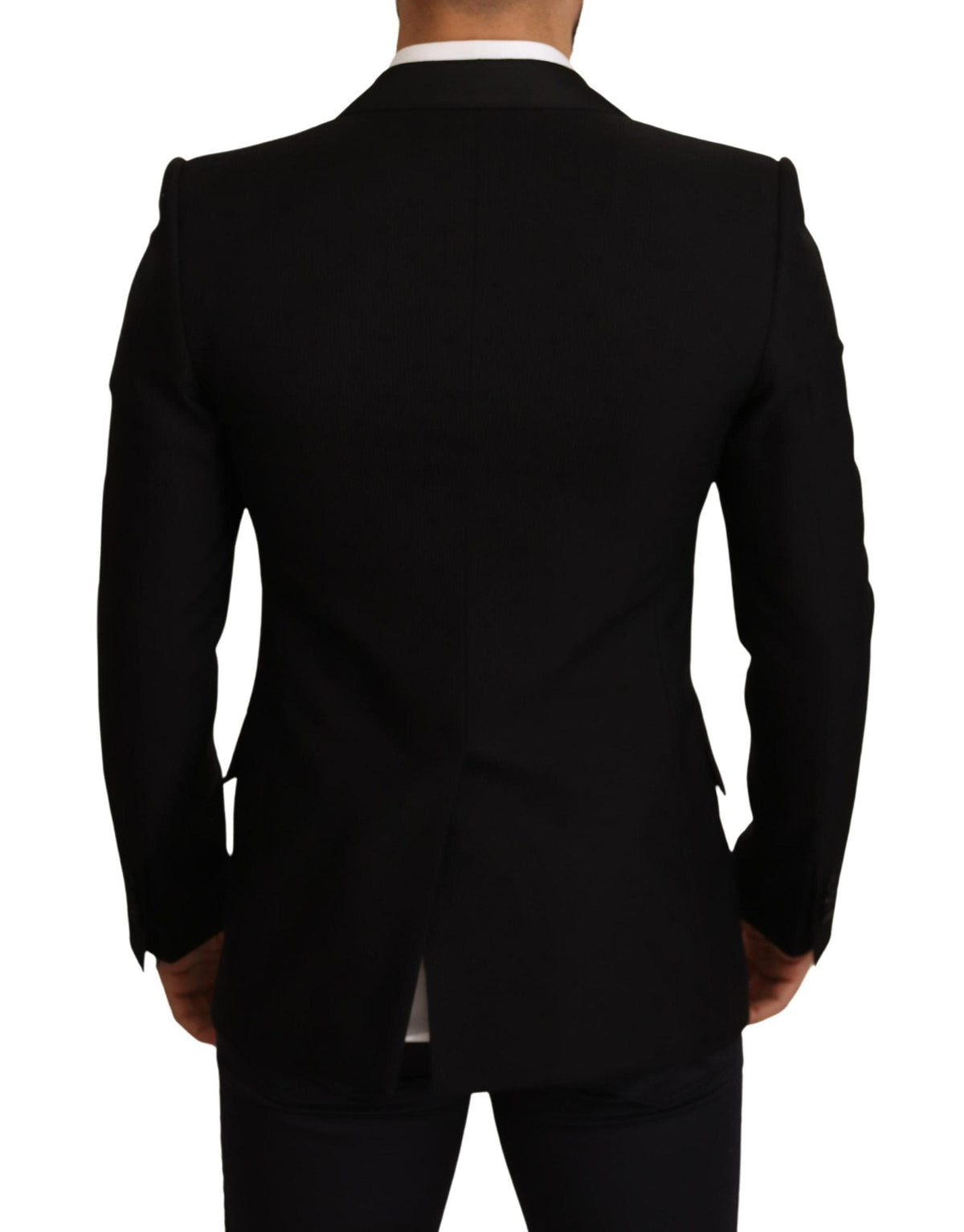 Veste blazer noire élégante à coupe slim Dolce &amp; Gabbana